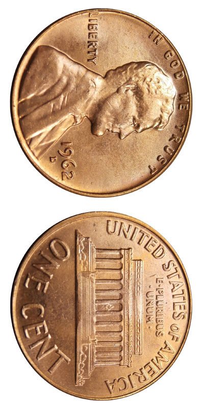 1962 USA One Cent Coin - 1 USA cent