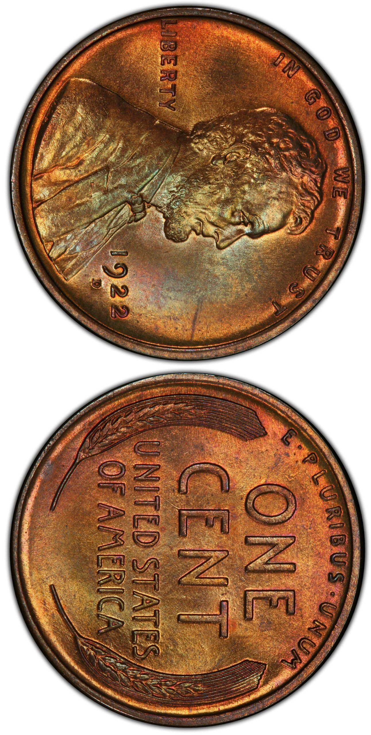 1922 D hot Wheat Penny