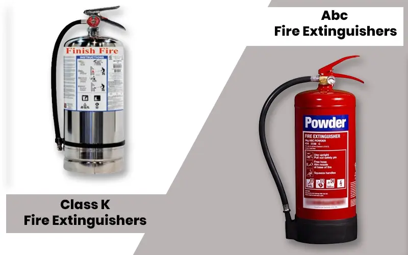 Difference Between Class K Fire Extinguishers Vs. Abc Fire Extinguishers